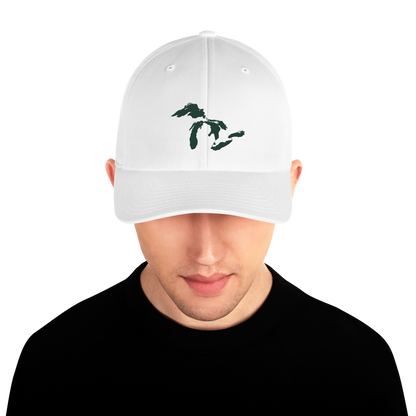 Great Lakes Fitted Baseball Cap (Laconic Green)