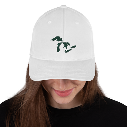 Great Lakes Fitted Baseball Cap (Laconic Green)