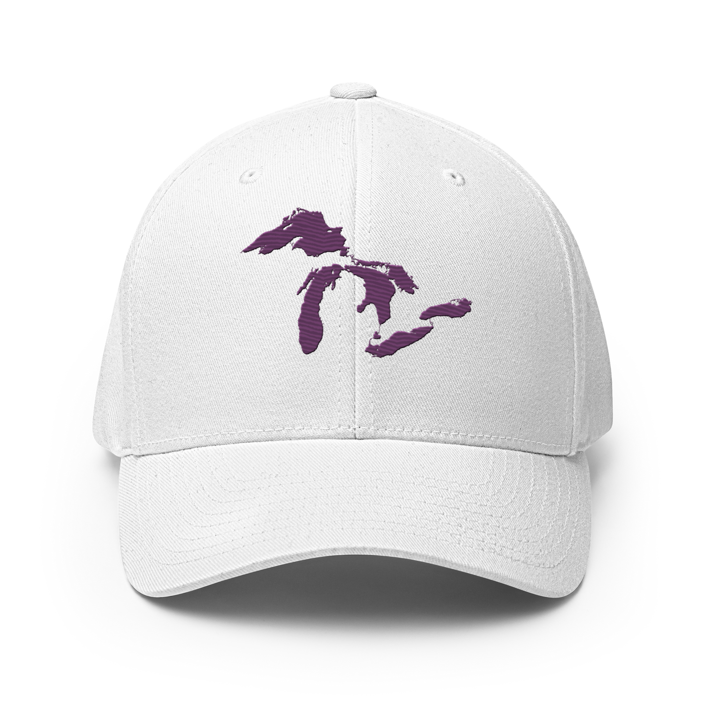 Great Lakes Fitted Baseball Cap (Plum)