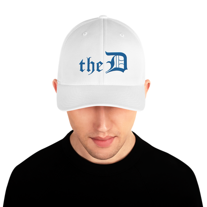 Detroit 'The D' Fitted Baseball Cap | Azure