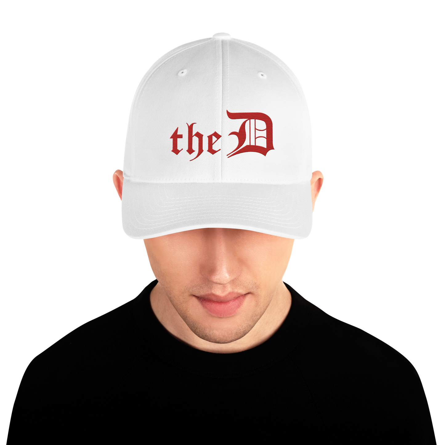 Detroit 'The D' Fitted Baseball Cap | Aliform Red