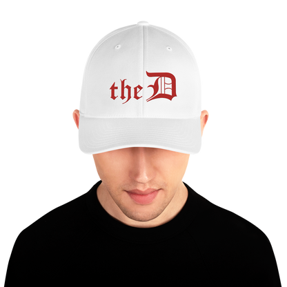 Detroit 'The D' Fitted Baseball Cap | Aliform Red