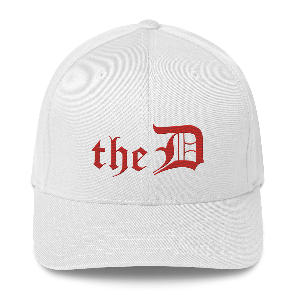 Detroit 'The D' Fitted Baseball Cap | Aliform Red