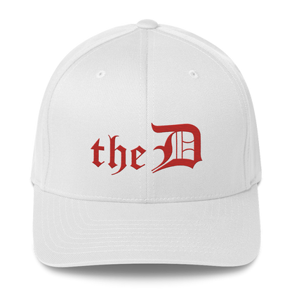 Detroit 'The D' Fitted Baseball Cap | Aliform Red