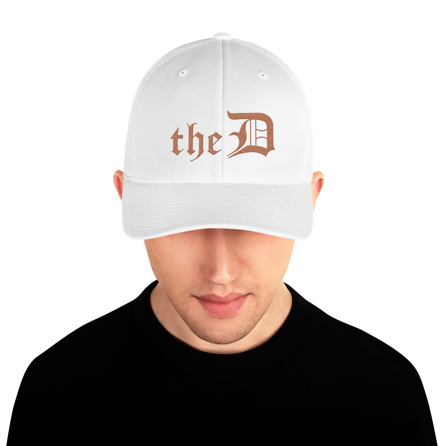 Detroit 'The D' Fitted Baseball Cap | Copper