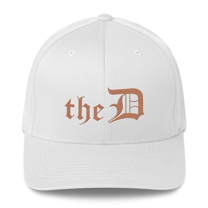 Detroit 'The D' Fitted Baseball Cap | Copper