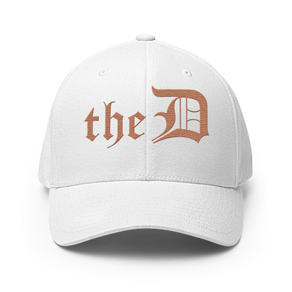 Detroit 'The D' Fitted Baseball Cap | Copper