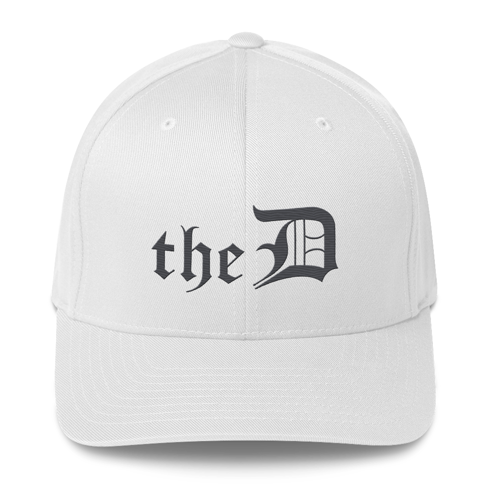 Detroit 'The D' Fitted Baseball Cap | Iron Ore Grey