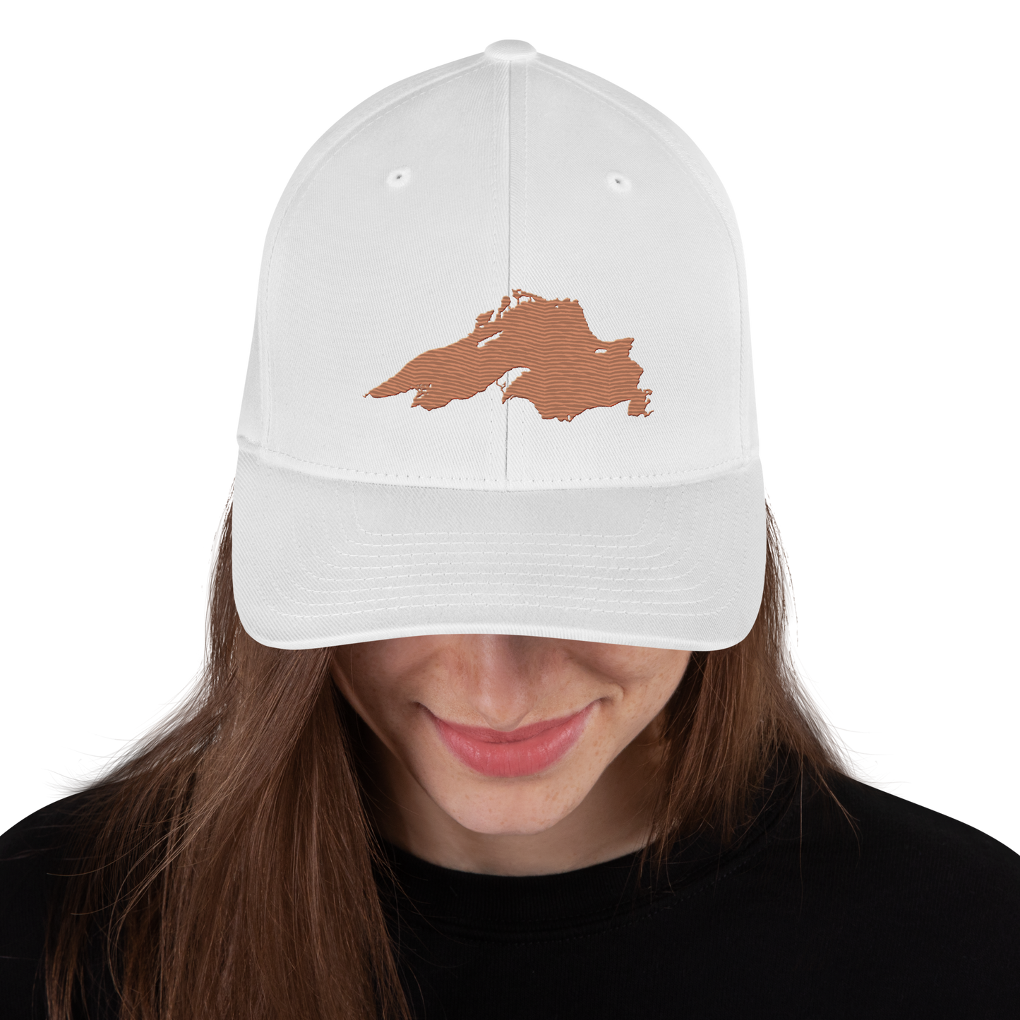 Lake Superior Fitted Baseball Cap | Copper