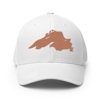 Lake Superior Fitted Baseball Cap | Copper