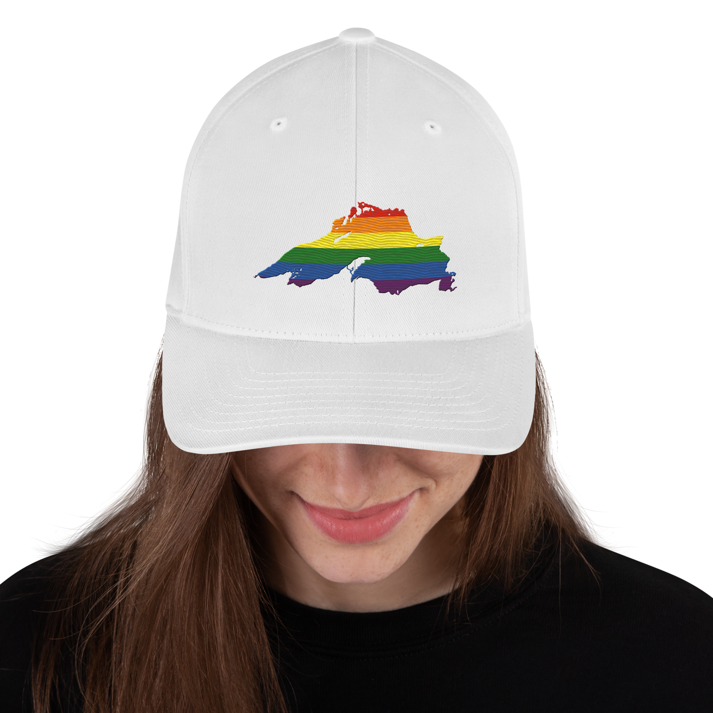 Lake Superior Fitted Baseball Cap | Rainbow Pride Edition