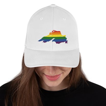 Lake Superior Fitted Baseball Cap | Rainbow Pride Edition