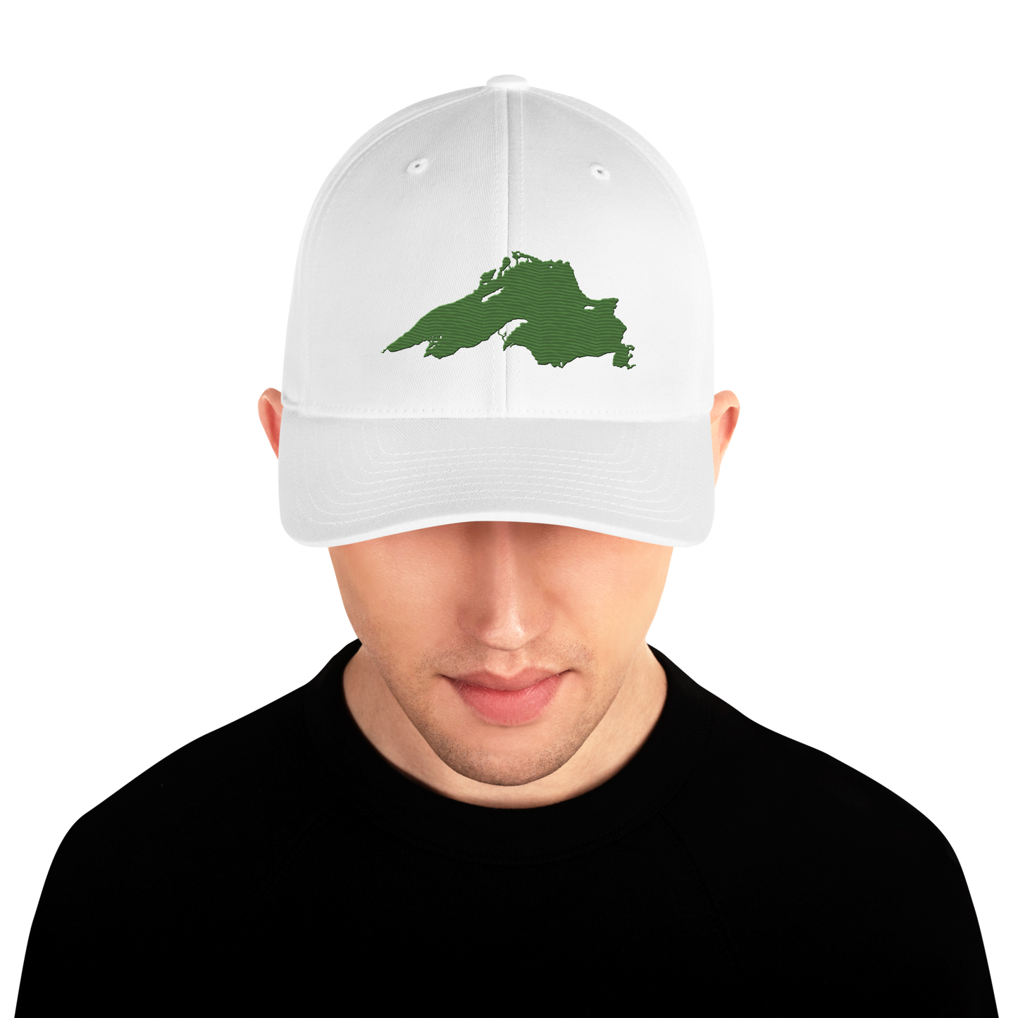 Lake Superior Fitted Baseball Cap | Pine Green