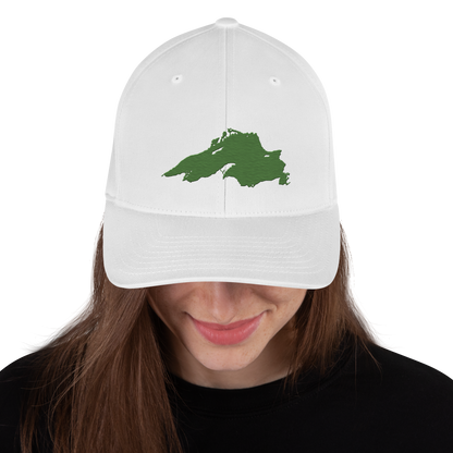 Lake Superior Fitted Baseball Cap | Pine Green