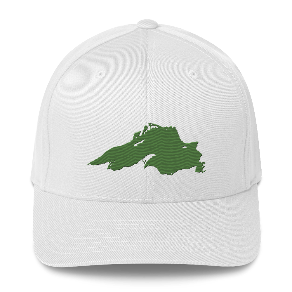 Lake Superior Fitted Baseball Cap | Pine Green