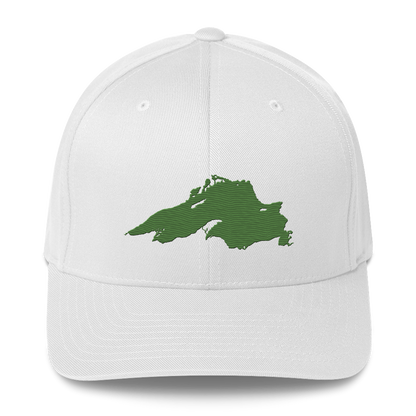 Lake Superior Fitted Baseball Cap | Pine Green