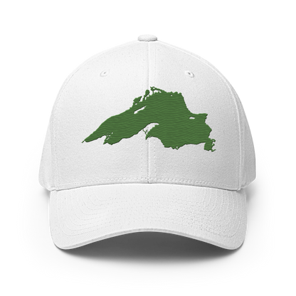 Lake Superior Fitted Baseball Cap | Pine Green