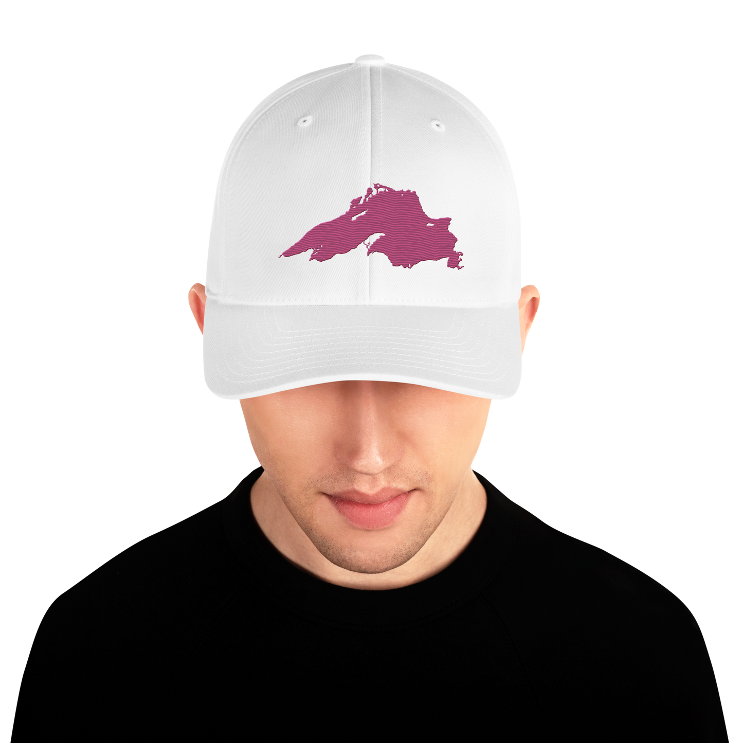 Lake Superior Fitted Baseball Cap | Apple Blossom Pink