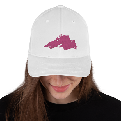 Lake Superior Fitted Baseball Cap | Apple Blossom Pink