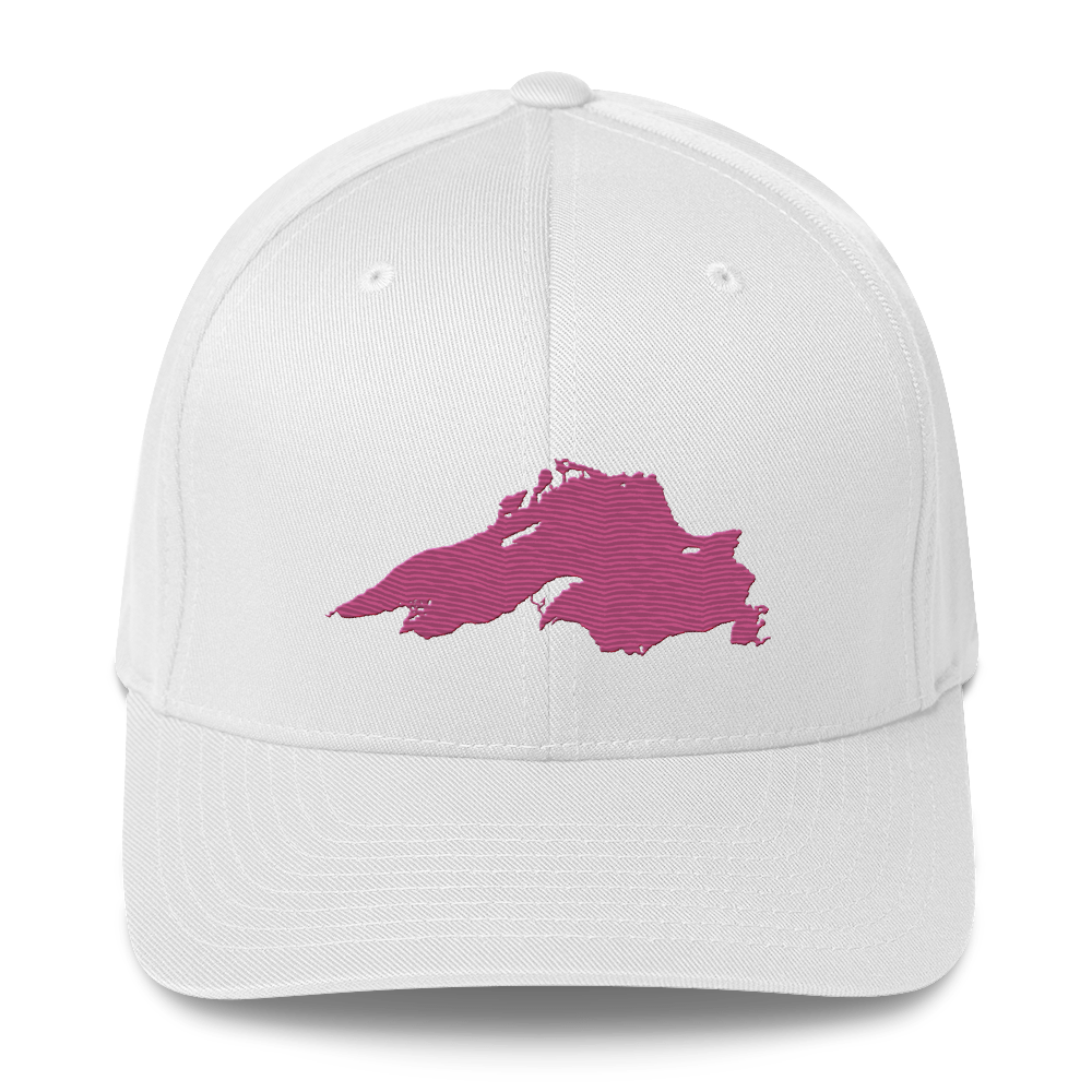 Lake Superior Fitted Baseball Cap | Apple Blossom Pink