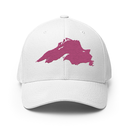 Lake Superior Fitted Baseball Cap | Apple Blossom Pink