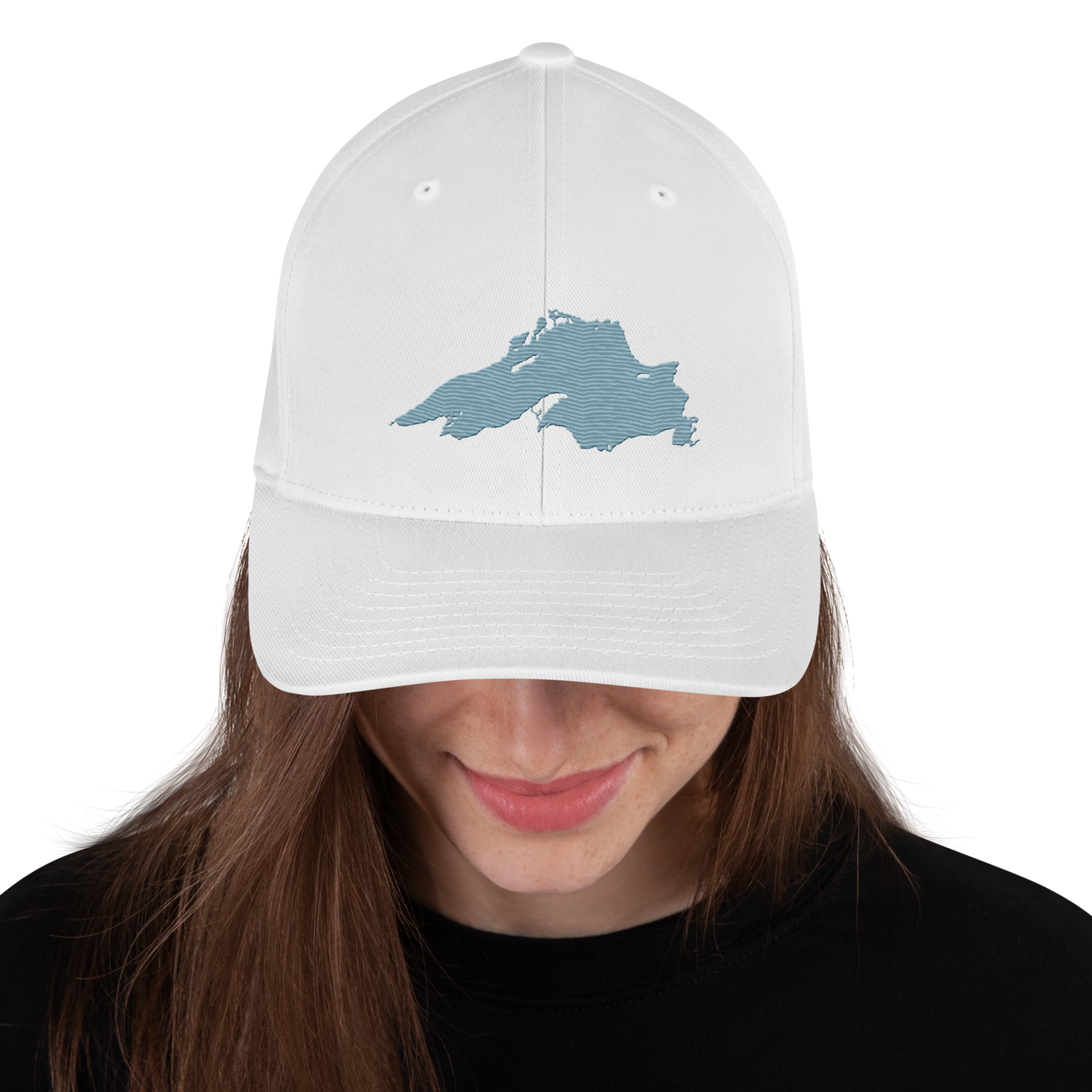 Lake Superior Fitted Baseball Cap | Opal Blue