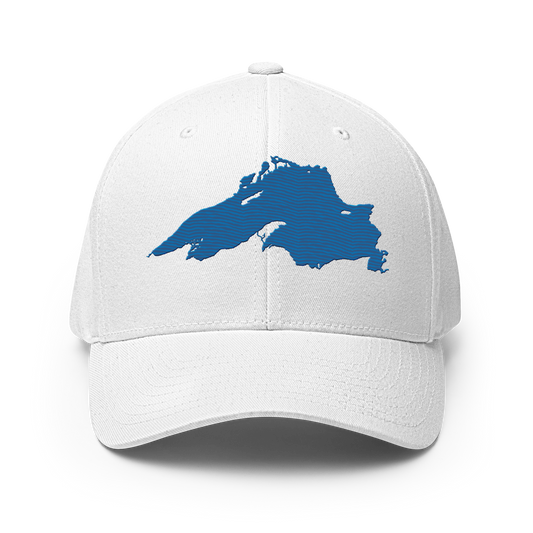 Lake Superior Fitted Baseball Cap | Azure