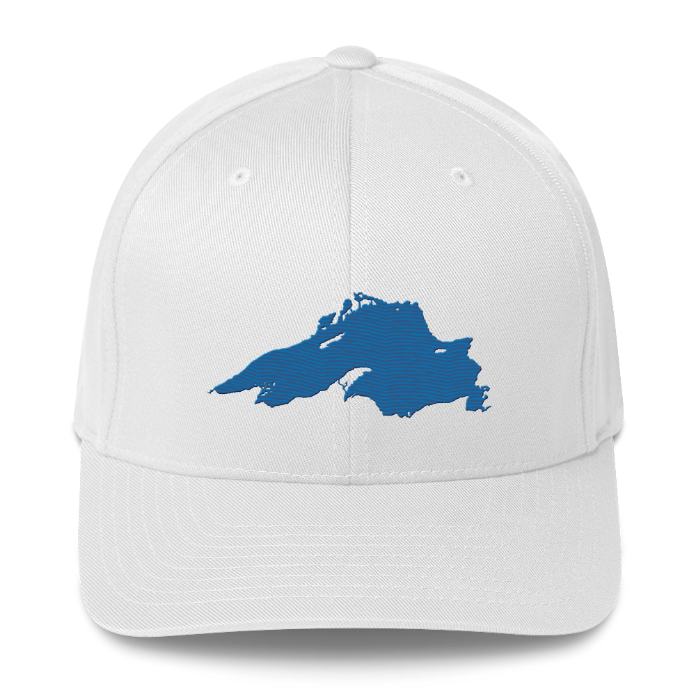 Lake Superior Fitted Baseball Cap | Azure