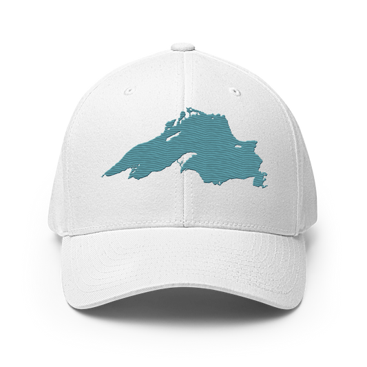 Lake Superior Fitted Baseball Cap | Huron Blue