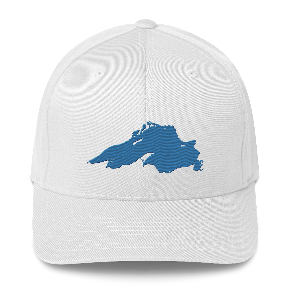 Lake Superior Fitted Baseball Cap | Superior Blue