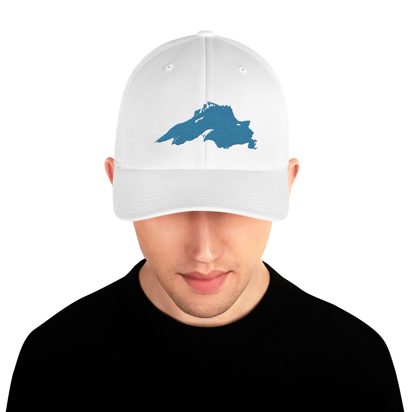 Lake Superior Fitted Baseball Cap | Traverse Blue