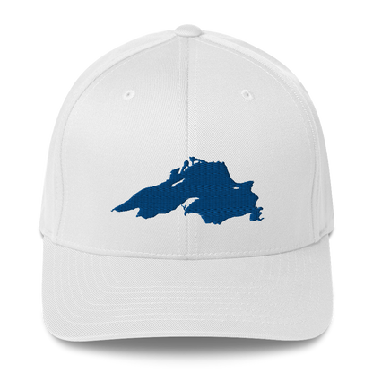 Lake Superior Fitted Baseball Cap | Blue