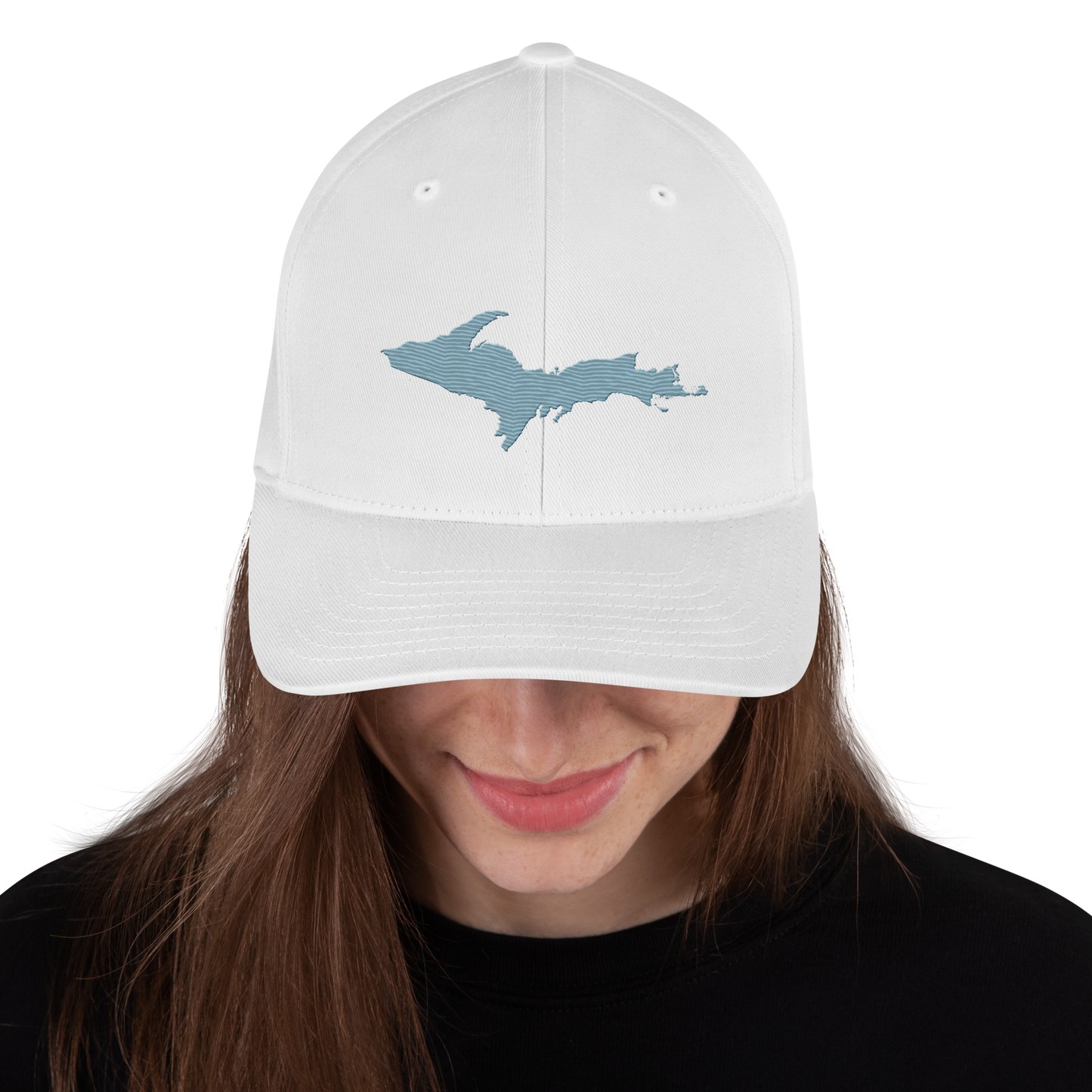 Upper Peninsula Fitted Baseball Cap | Opal Blue