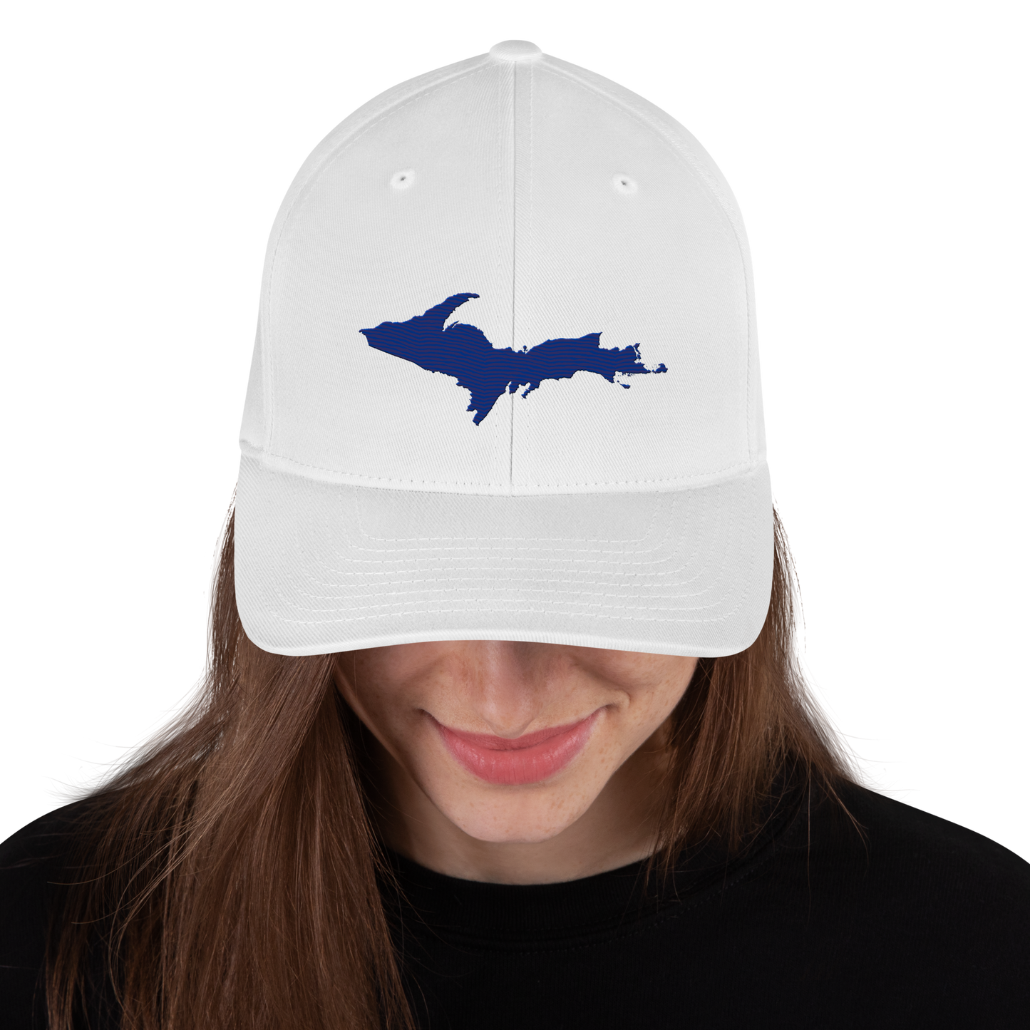 Upper Peninsula Fitted Baseball Cap | Bourbon Blue