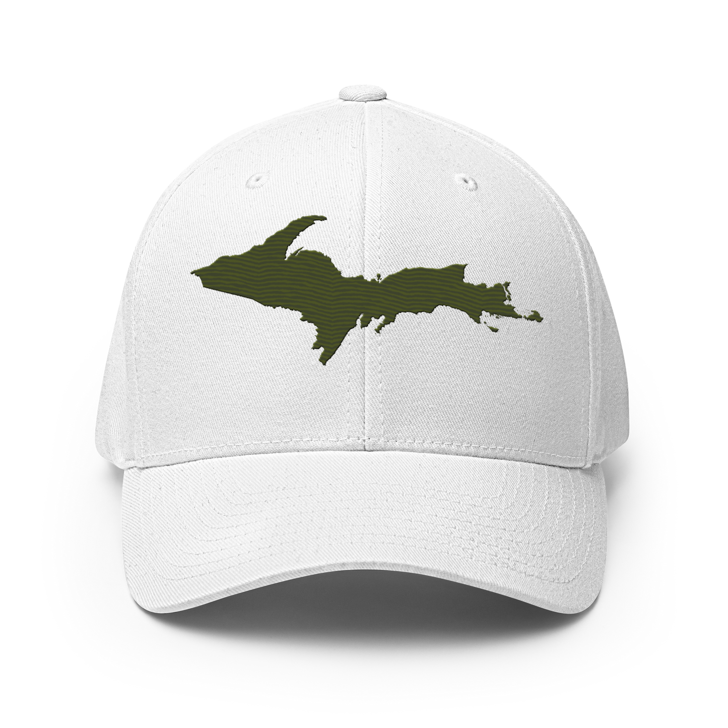 Upper Peninsula Fitted Baseball Cap | Army Green