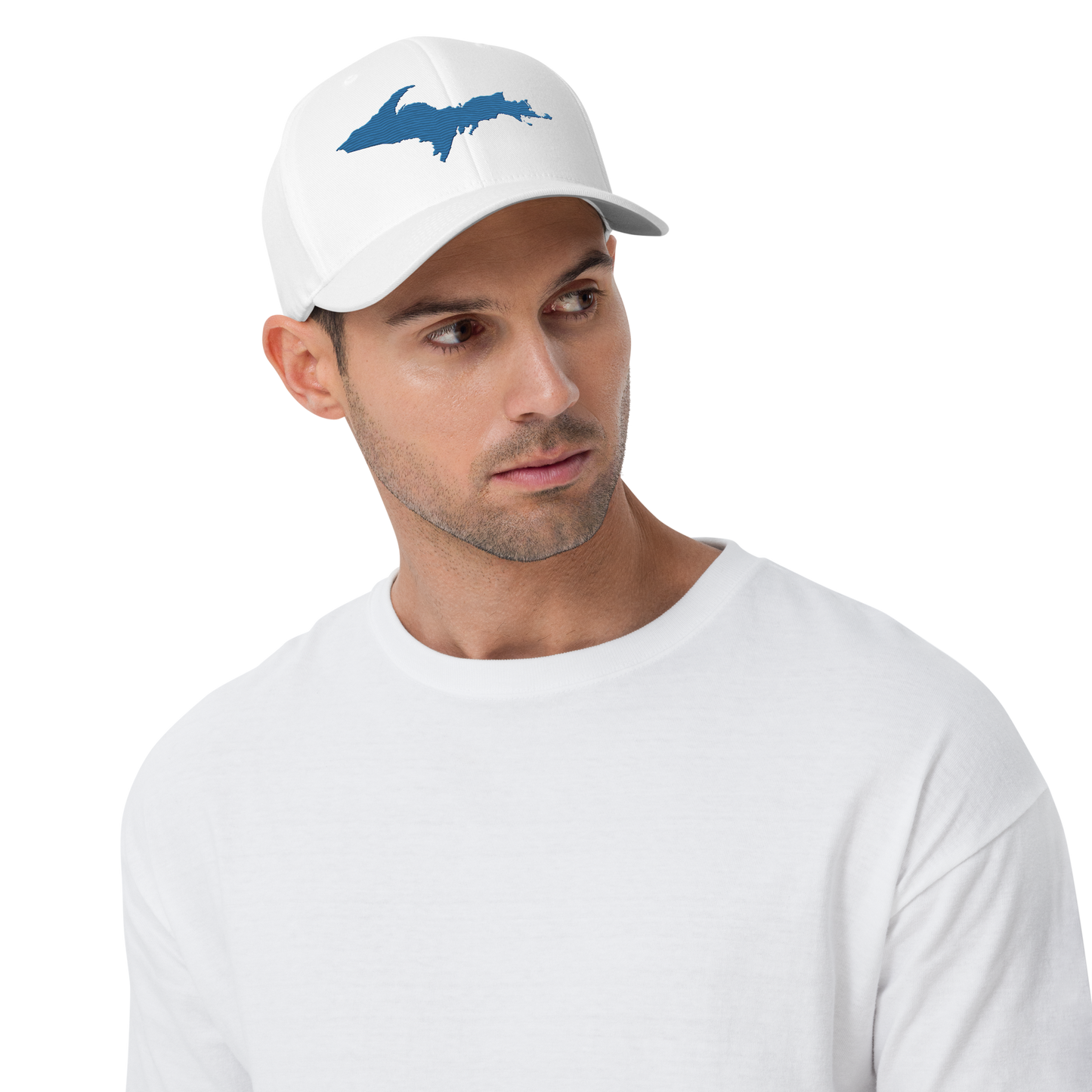 Upper Peninsula Fitted Baseball Cap | Superior Blue