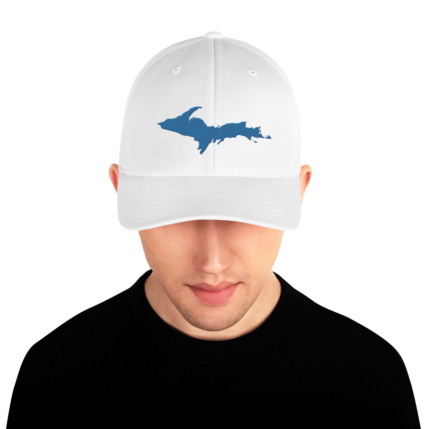 Upper Peninsula Fitted Baseball Cap | Superior Blue