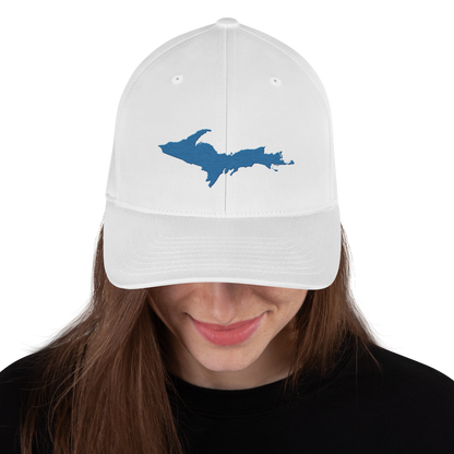 Upper Peninsula Fitted Baseball Cap | Superior Blue