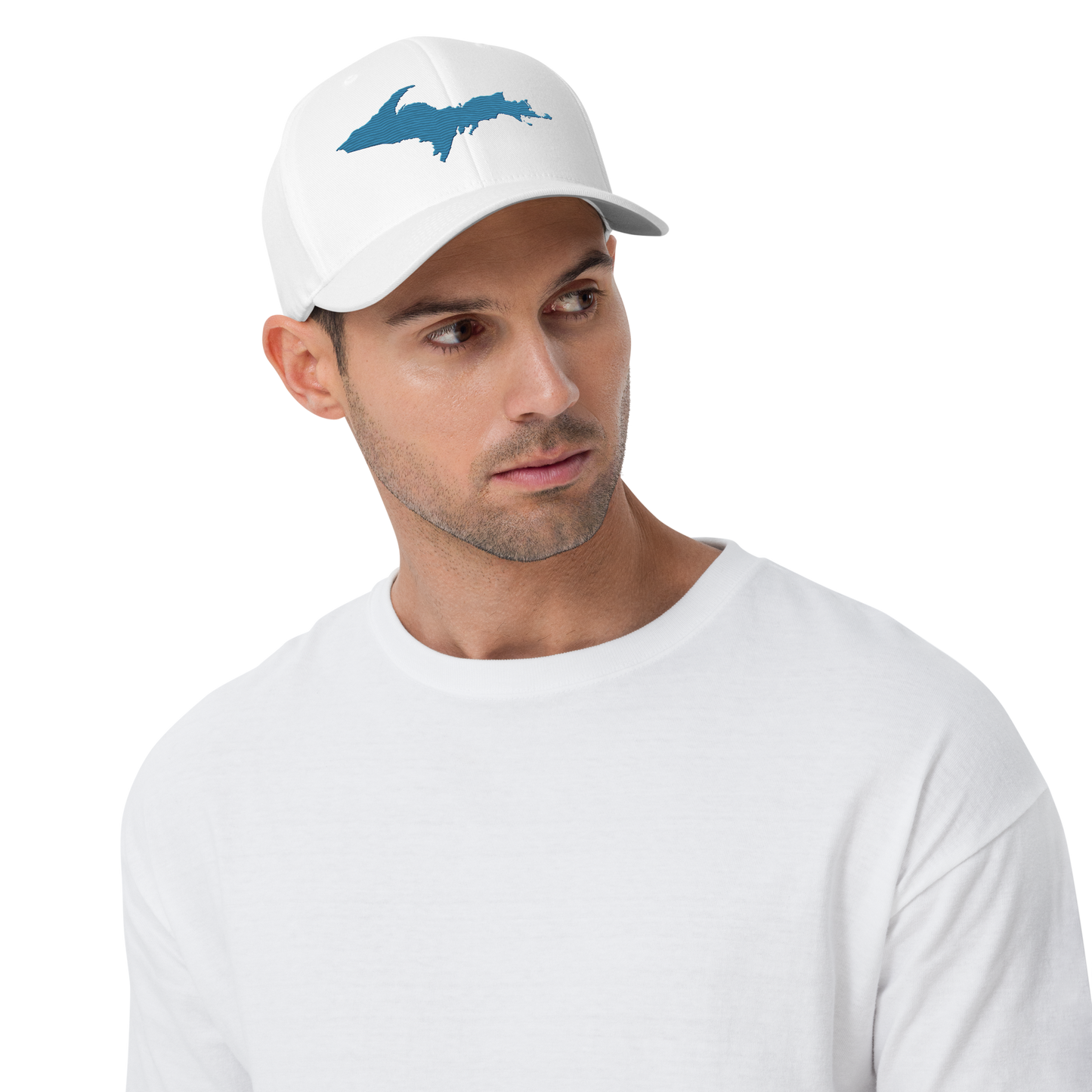 Upper Peninsula Fitted Baseball Cap | Traverse Blue