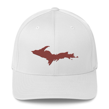 Upper Peninsula Fitted Baseball Cap | Ore Dock Red