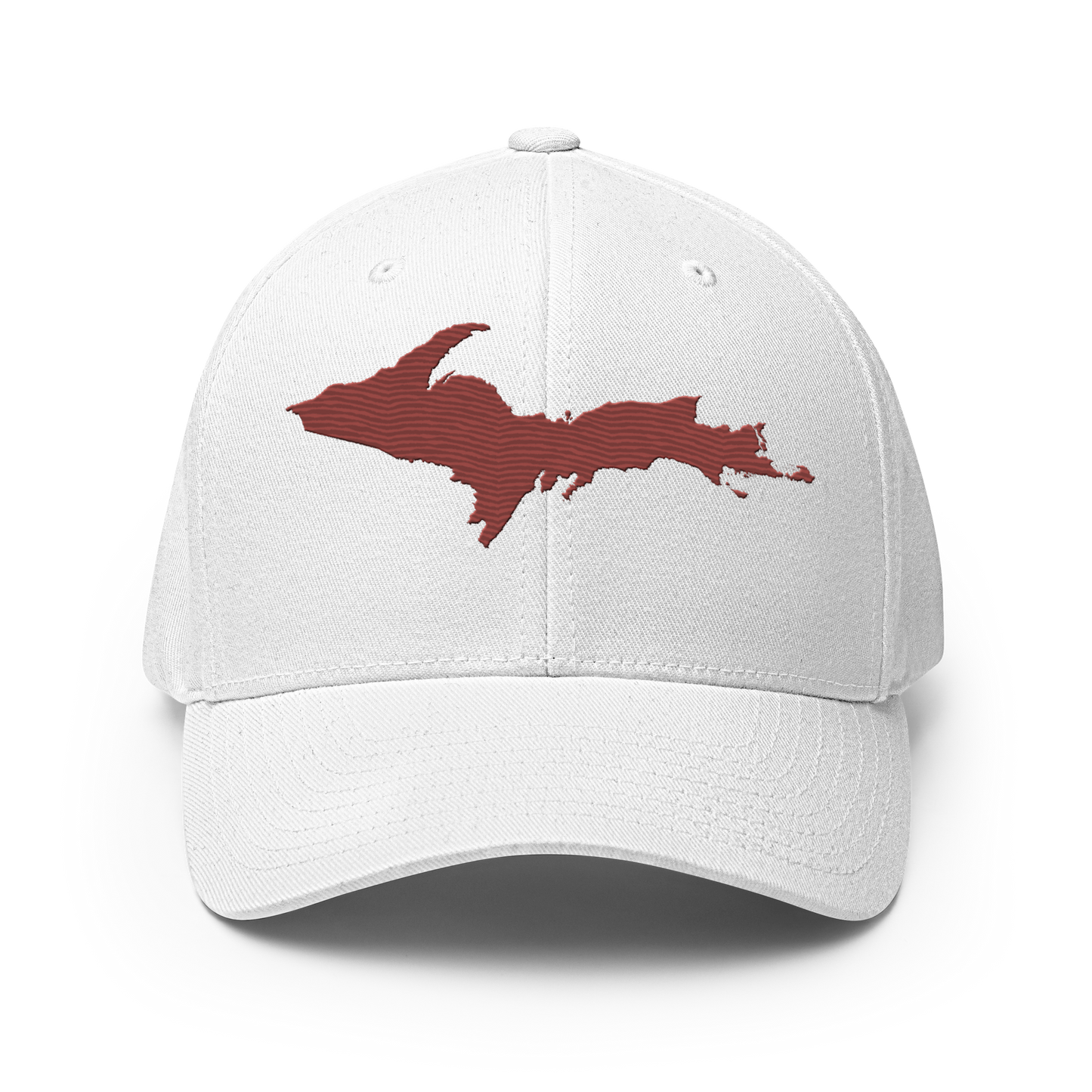 Upper Peninsula Fitted Baseball Cap | Ore Dock Red