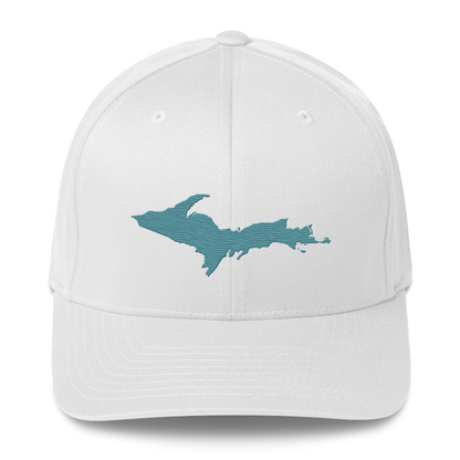 Upper Peninsula Fitted Baseball Cap | Huron Blue