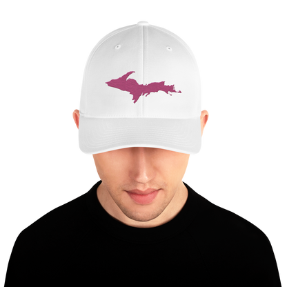 Upper Peninsula Fitted Baseball Cap | Apple Blossom Pink