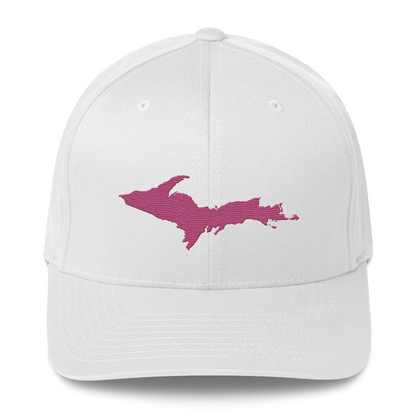 Upper Peninsula Fitted Baseball Cap | Apple Blossom Pink