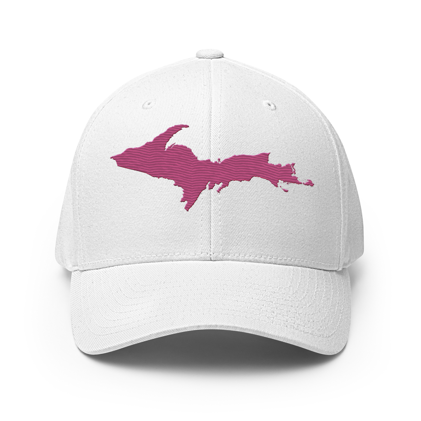 Upper Peninsula Fitted Baseball Cap | Apple Blossom Pink