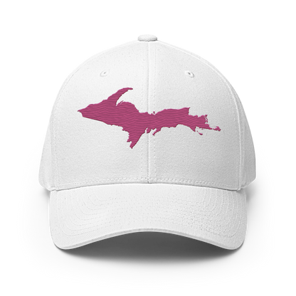 Upper Peninsula Fitted Baseball Cap | Apple Blossom Pink