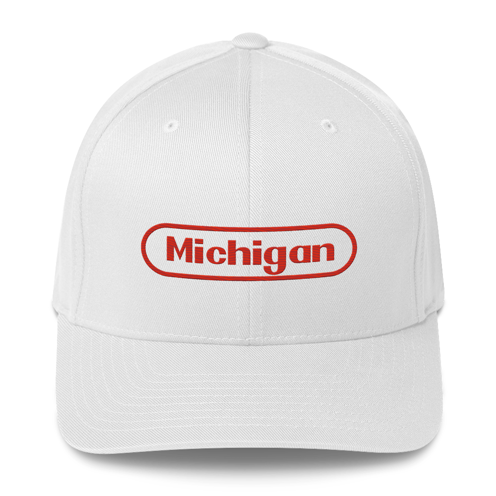 'Michigan' Fitted Baseball Cap | Video Game Parody