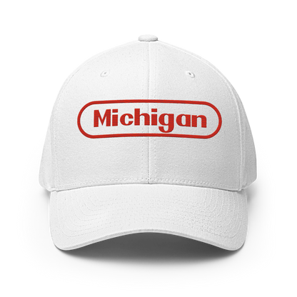 'Michigan' Fitted Baseball Cap | Video Game Parody