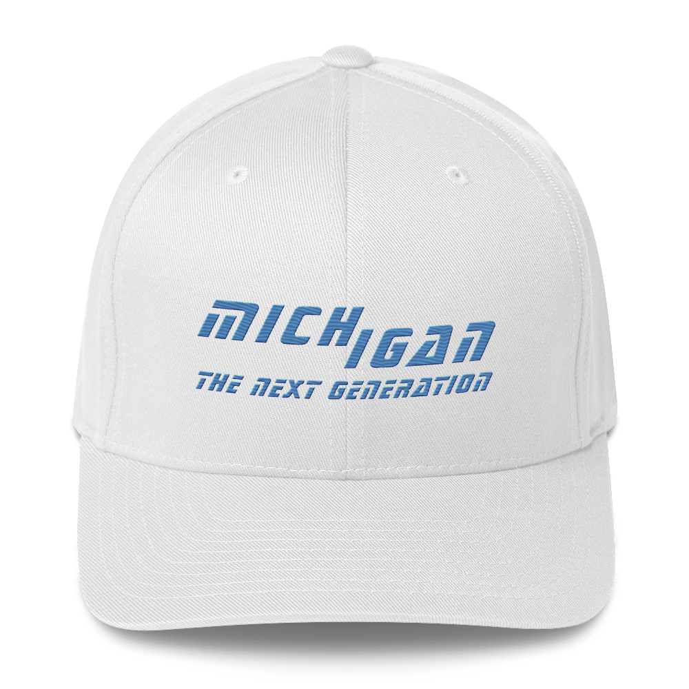 'Michigan The Next Generation' Fitted Baseball Cap | 80s Sci-Fi Parody