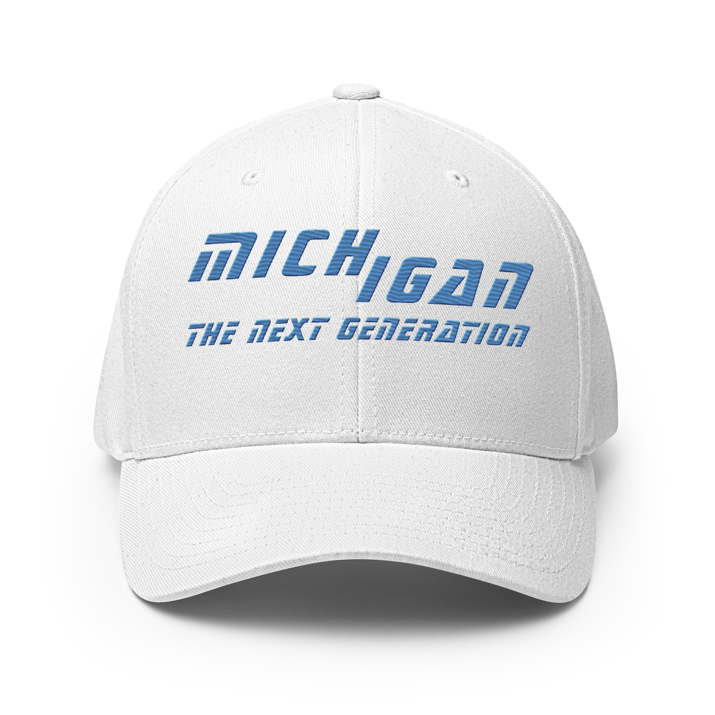 'Michigan The Next Generation' Fitted Baseball Cap | 80s Sci-Fi Parody